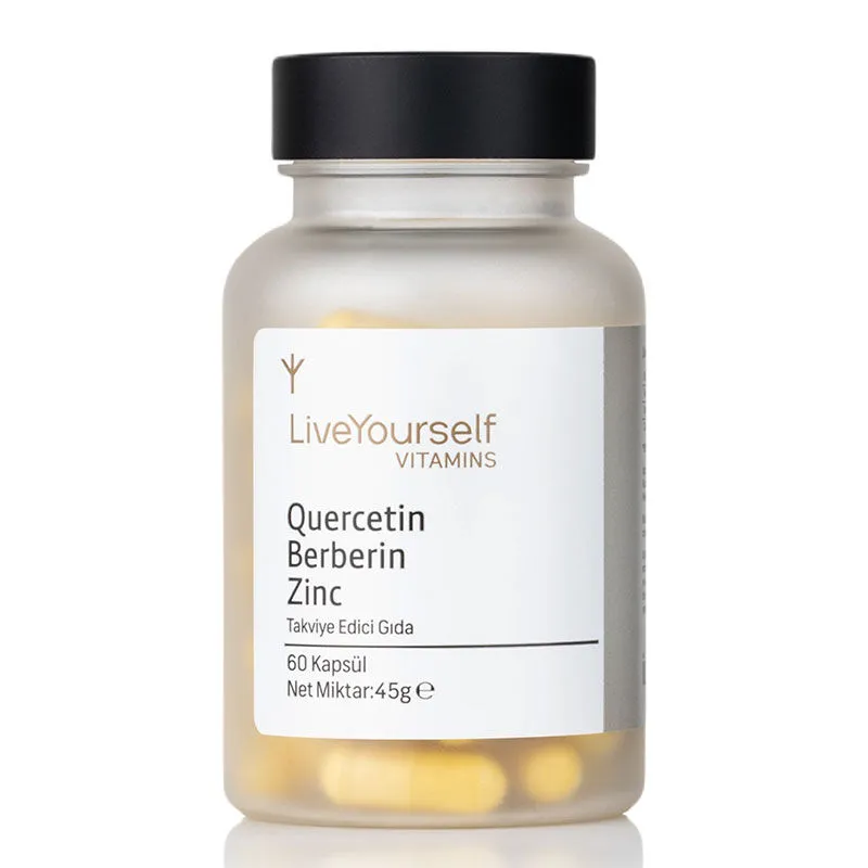 LiveYourself Quercetin Berberin Vulgaris İçeren Takviye Edici Gıda 60 Kapsül