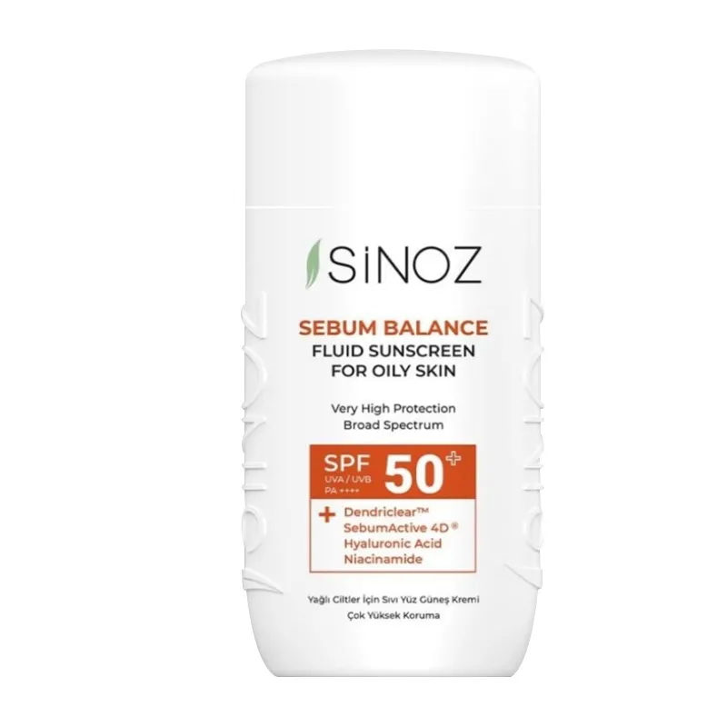 Sinoz Yağlı Ciltlere Özel Aydınlatıcı Güneş Kremi SPF50 50 ml