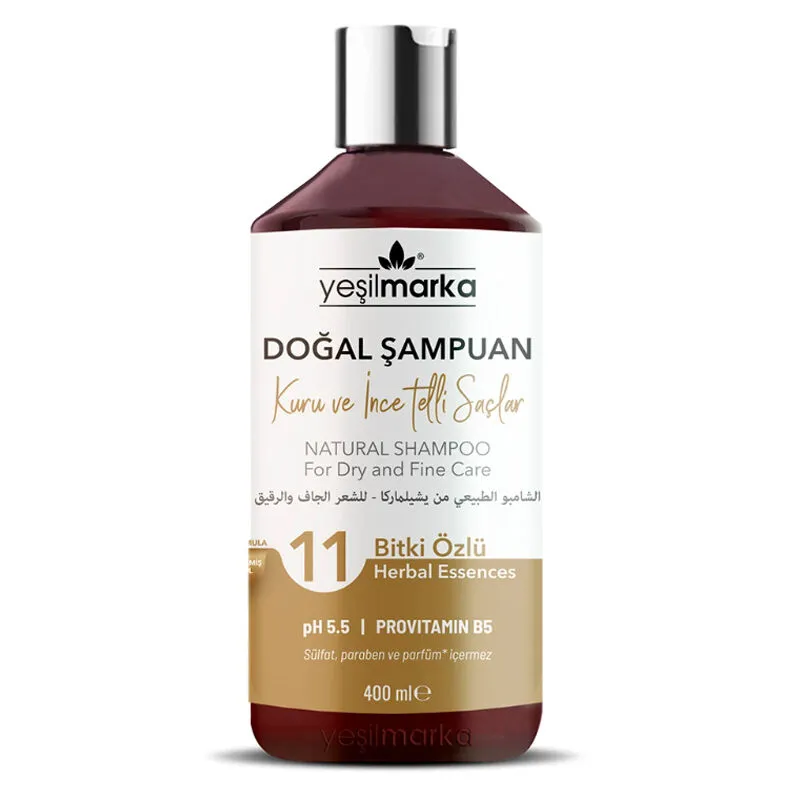 Yeşilmarka Kuru ve İnce Telli Saçlar İçin Doğal Şampuan 400 ml