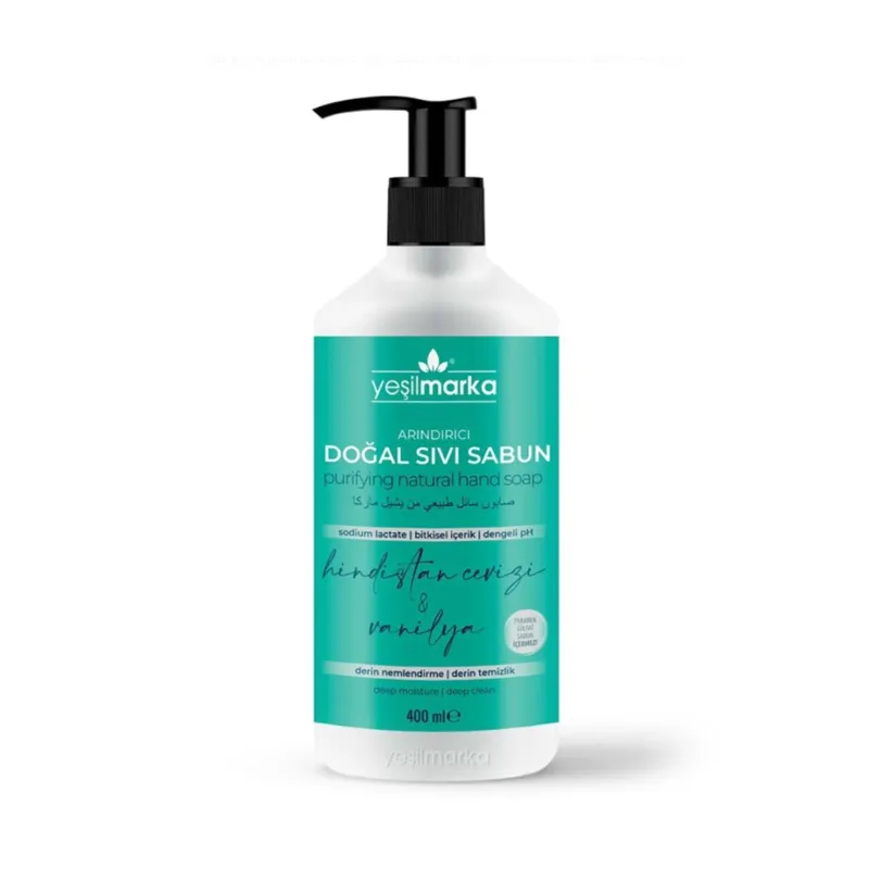 Yeşilmarka Arındırıcı Doğal Sıvı Sabun - Hindistan Cevizi Yağı & Vanilya 400 ml