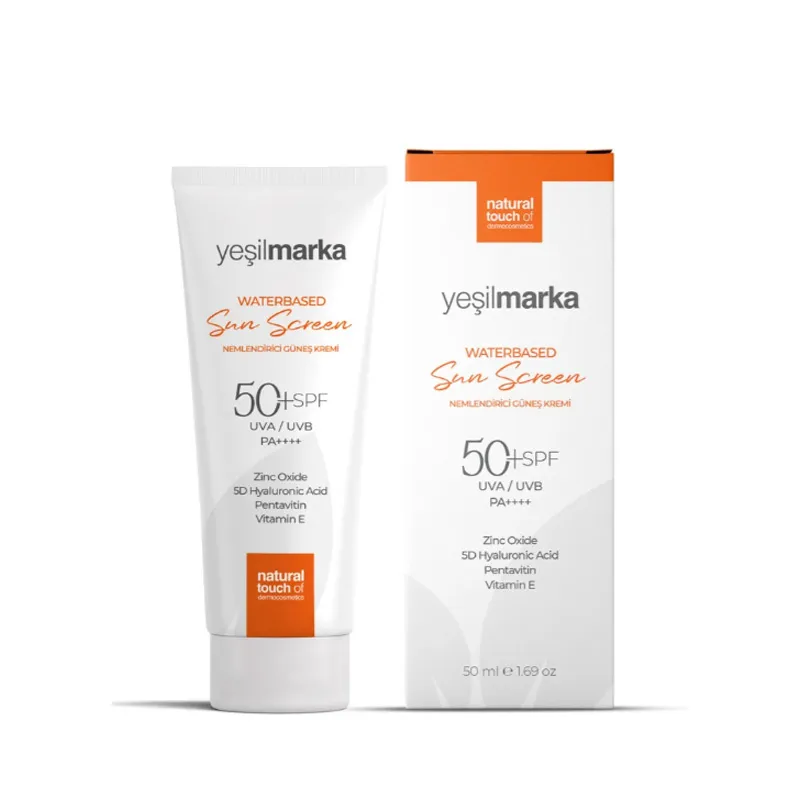 Yeşilmarka Su Bazlı Nemlendirici Güneş Kremi 50+Spf 50 ml