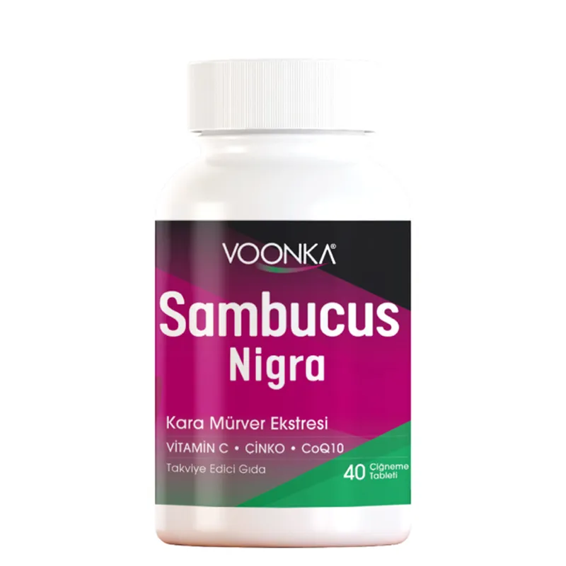 Voonka Sambucus Nigra 42 Çiğneme Tableti