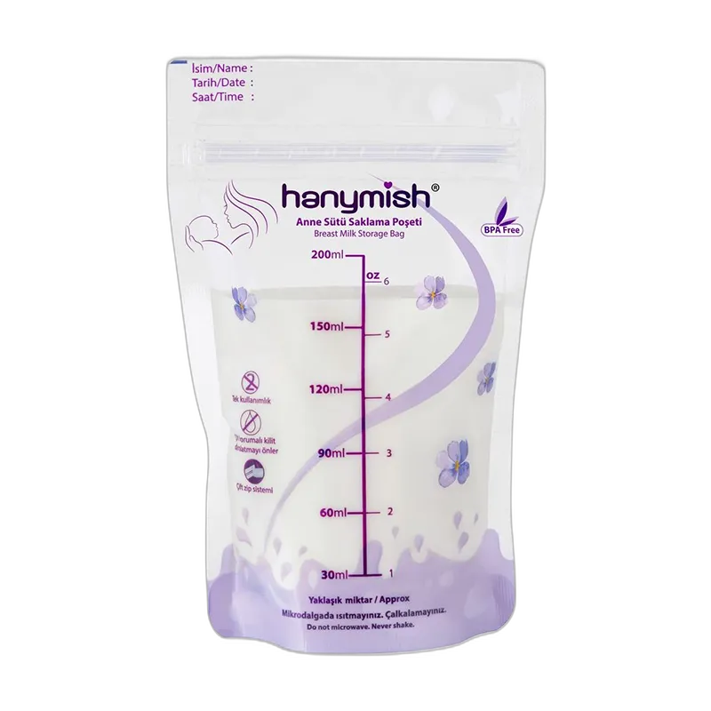Hanymish Anne Sütü Saklama Poşeti 20 Adet 200 ml