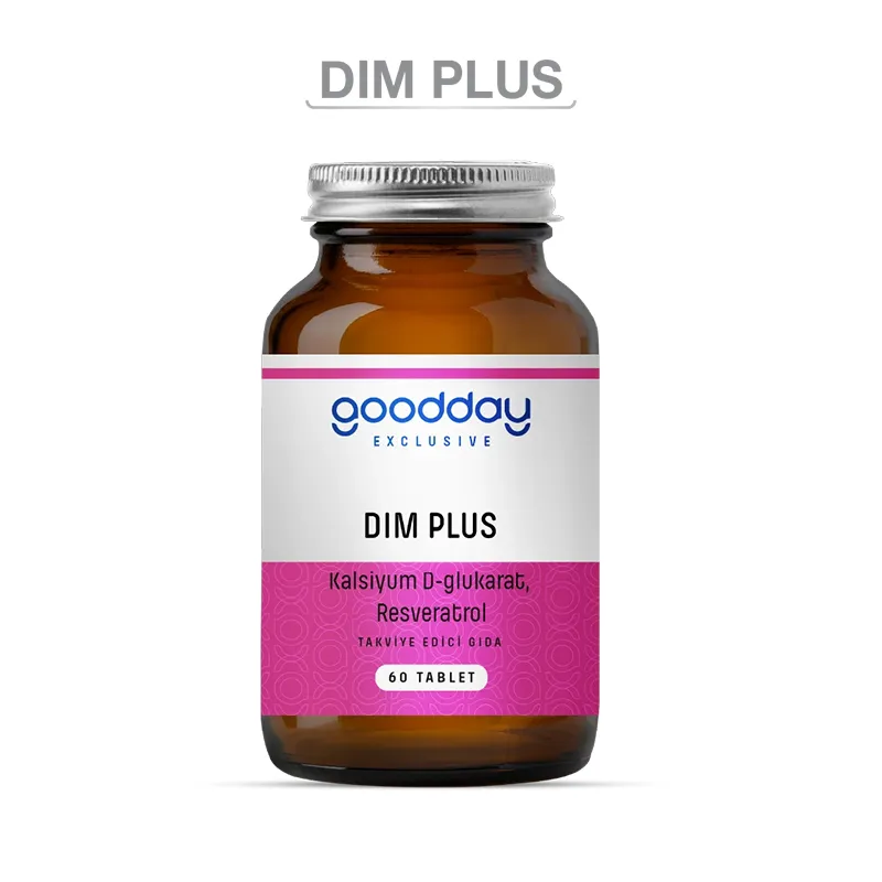 Goodday DIM PLUS Kalsiyum D Glukarat Takviye Edici Gıda 60 Tablet