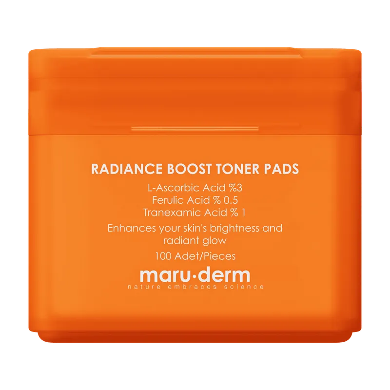 Maruderm Radiance Boost Toner Pads 100 Adet