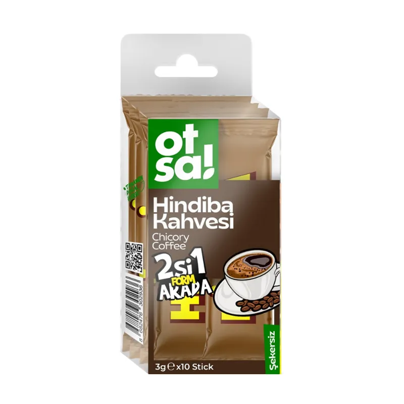 Otsa 2si 1 Arada Hindiba L-Karnitin Kahve Stick 3 g x 10 Adet