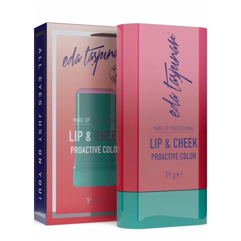 Eda Taşpınar Lip Cheek Cream Blush Stick Proactive Color 19 gr