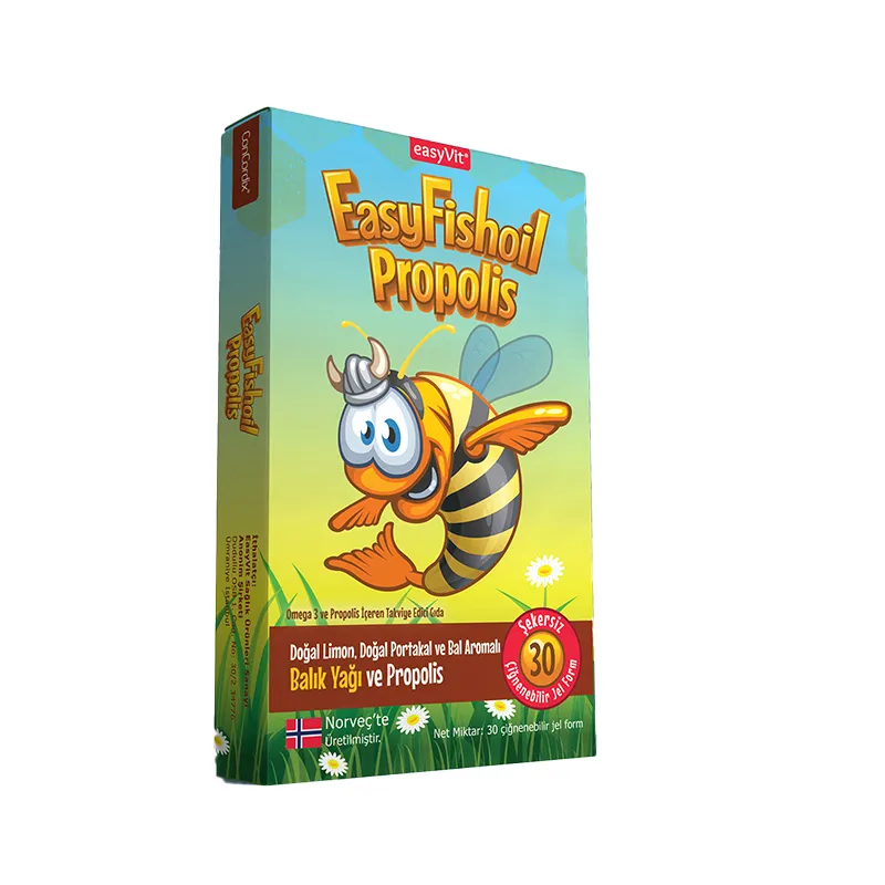 Easy Fish Propolis + Balık Yağı + A vitamini 30 Çiğnenebilir Jel