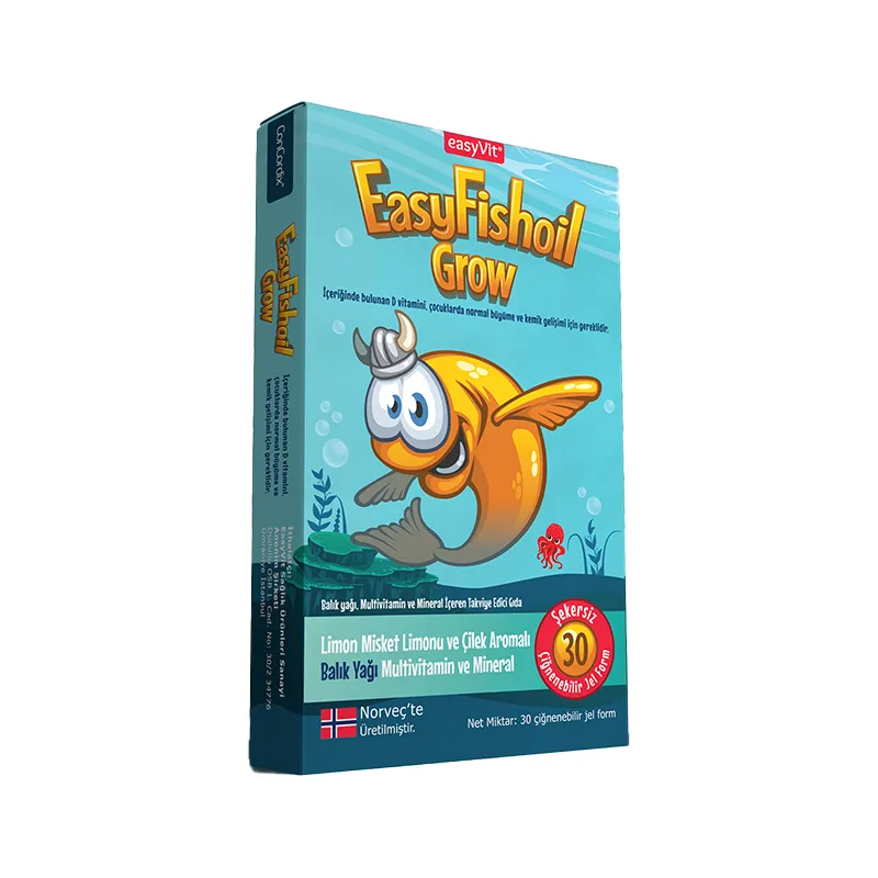 Easy Fish Oil Grow 30 Adet Çiğnenebilir Jel Form