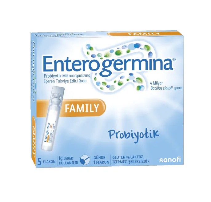 Enterogermina Family Probiyotik Mikroorganizma İçeren Takviye Edici Gıda 5 Flakon