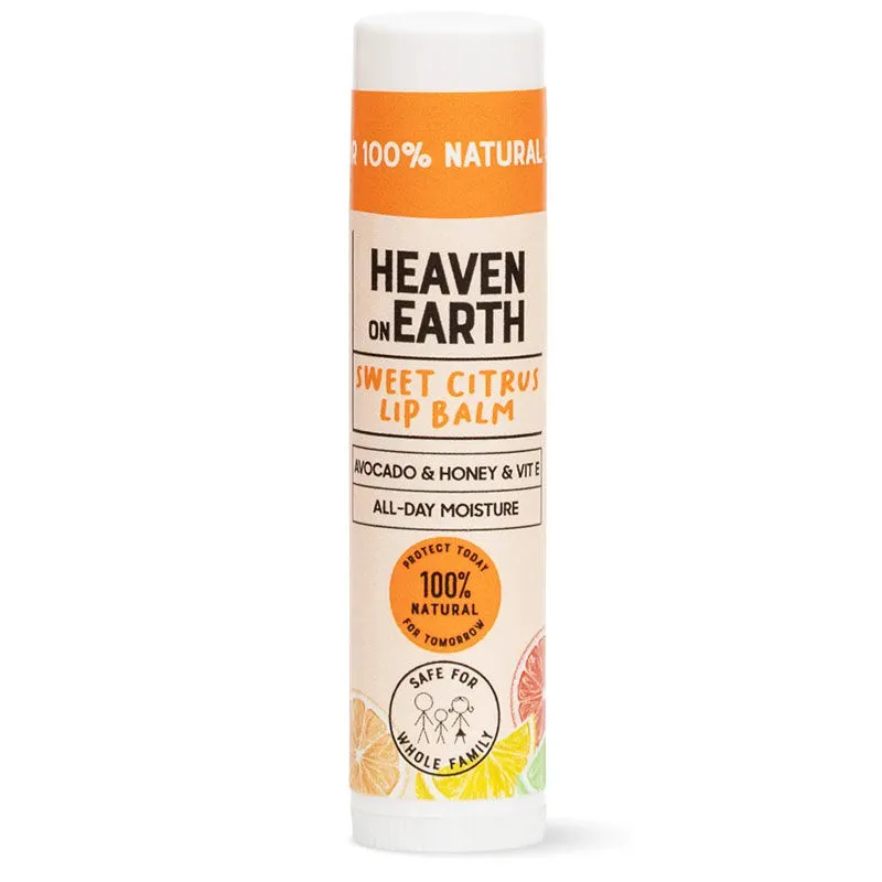 Heaven on Earth %100 Doğal Ve Organik İçerikli Lip Balm 5 gr - Sweet Citrus