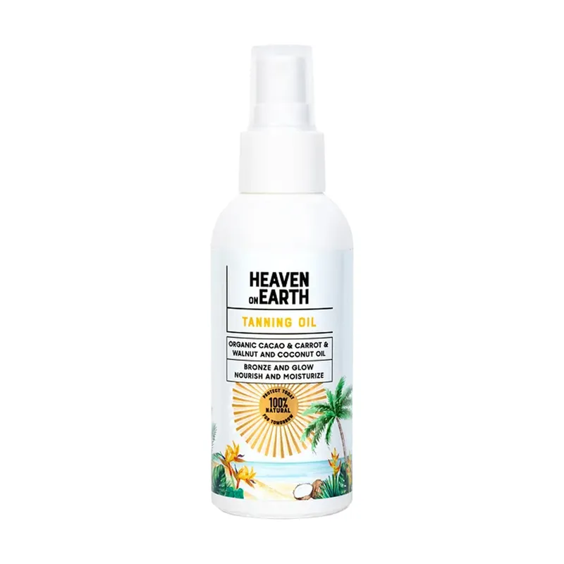 Heaven on Earth %100 Doğal ve Organik Bronzlaştırıcı Yağ 100 ml