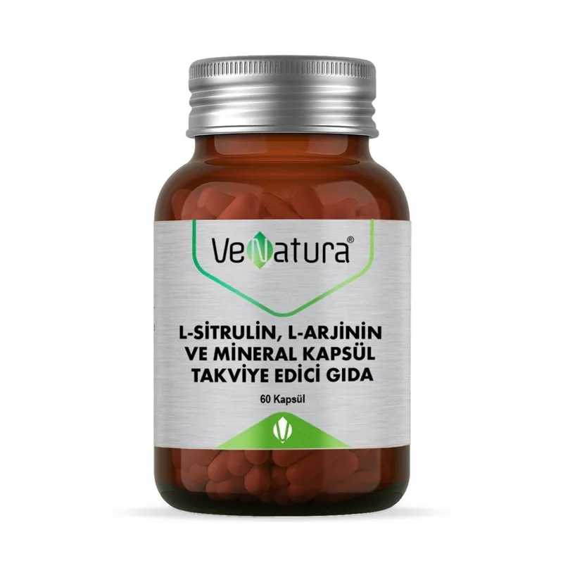 VeNatura L-Sitrulin, L-Arjinin ve Mineral 60 Kapsül