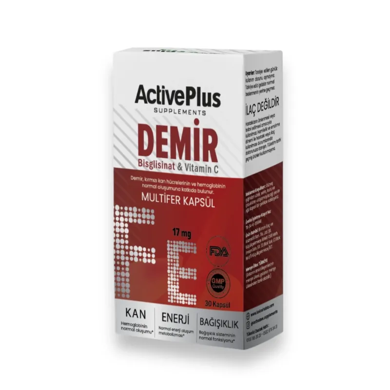 ActivePlus Multifer Takviye Edici Gıda 30 Kapsül