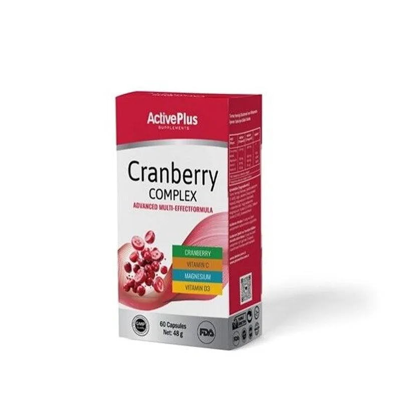 ActivePlus Cranberry Complex Takviye Edici Gıda 60 Kapsül