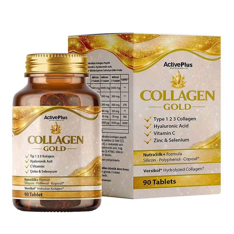 ActivePlus Collagen Gold Takviye Edici Gıda 90 Tablet