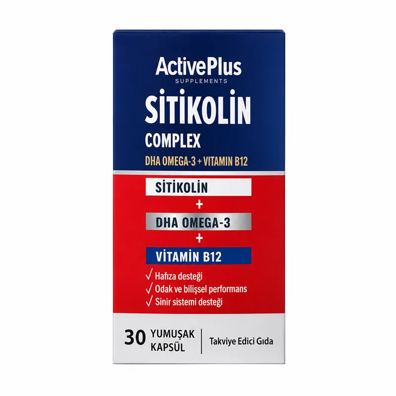 Active Plus Citicoline Complex Takviye Edici Gıda 30 Kapsül