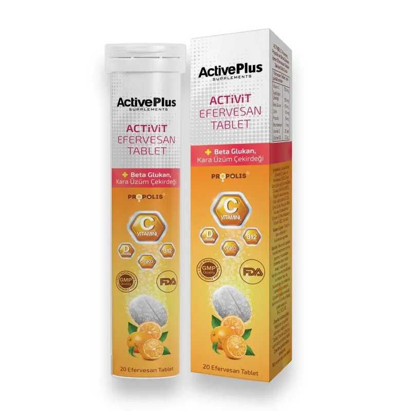 ActivePlus Activit Takviye Edici Gıda 20 Efervesan Tablet