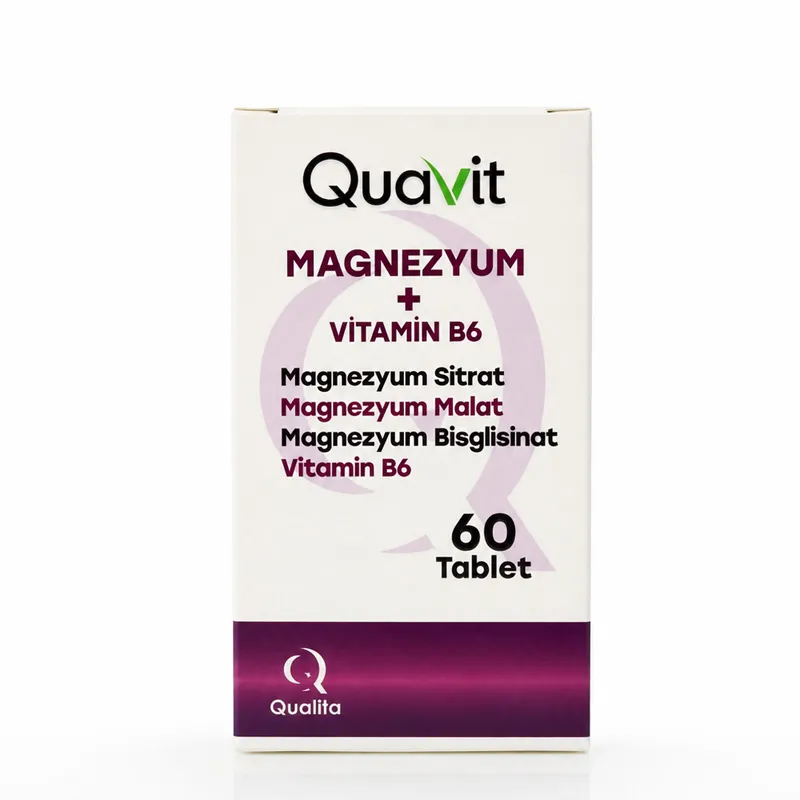 Quavit Magnezyum Takviye Edici Gıda 60 Tablet