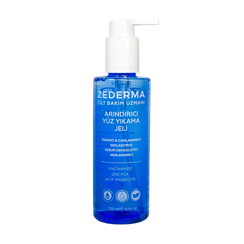 Zederma Yüz Yıkama Jeli Yağlı Akne Eğilimli ve Hassas Ciltler İçin 200 ml
