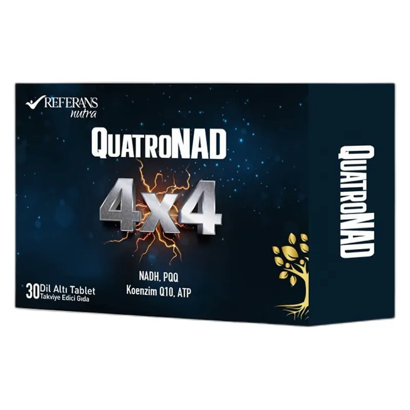 Referans Nutra QuatroNAD Takviye Edici Gıda 30 Dilaltı Tablet