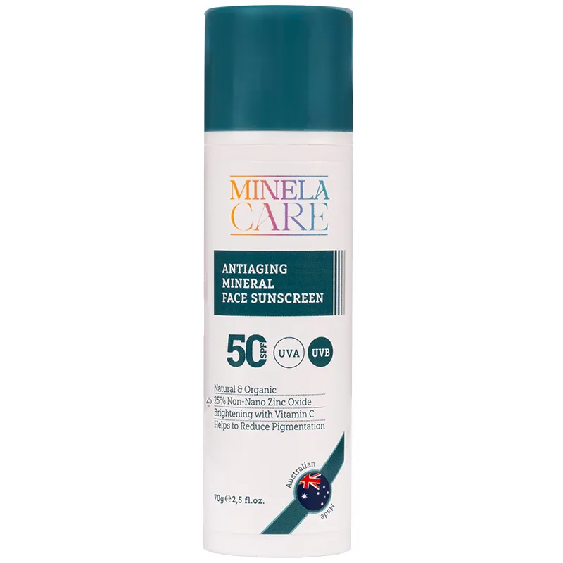 Minela Care Anti-Aging Organik Mineral Filtreli Yüz Güneş Kremi SPF50+ 70 gr