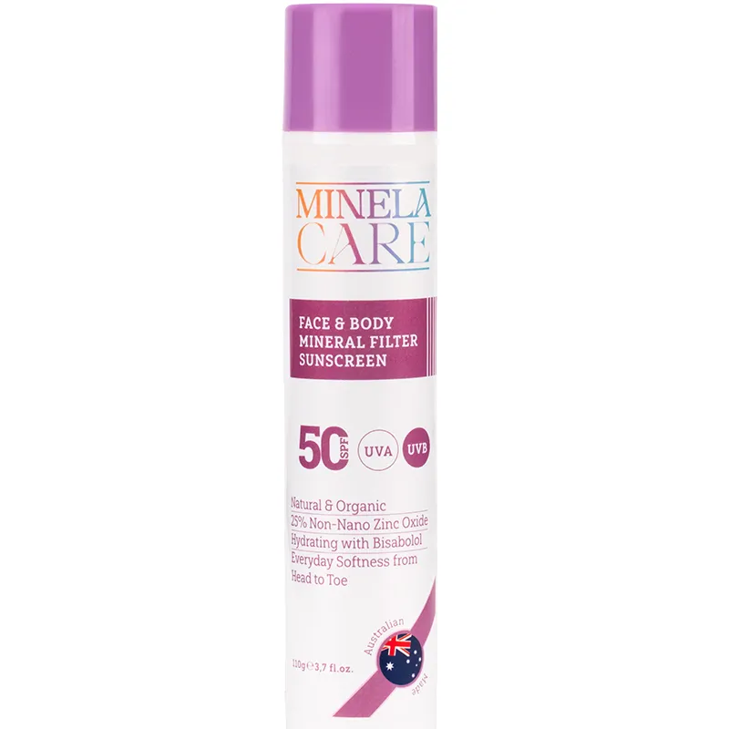 Minela Care Organik Mineral Filtreli Spf50+ Yüz ve Vücut Güneş Kremi 110 gr
