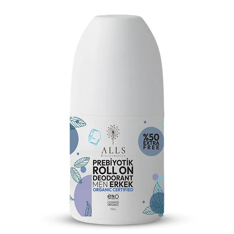 Alls Biocosmetics Organik Prebiyotik Roll on Deodorant 75 ml - Erkekler İçin