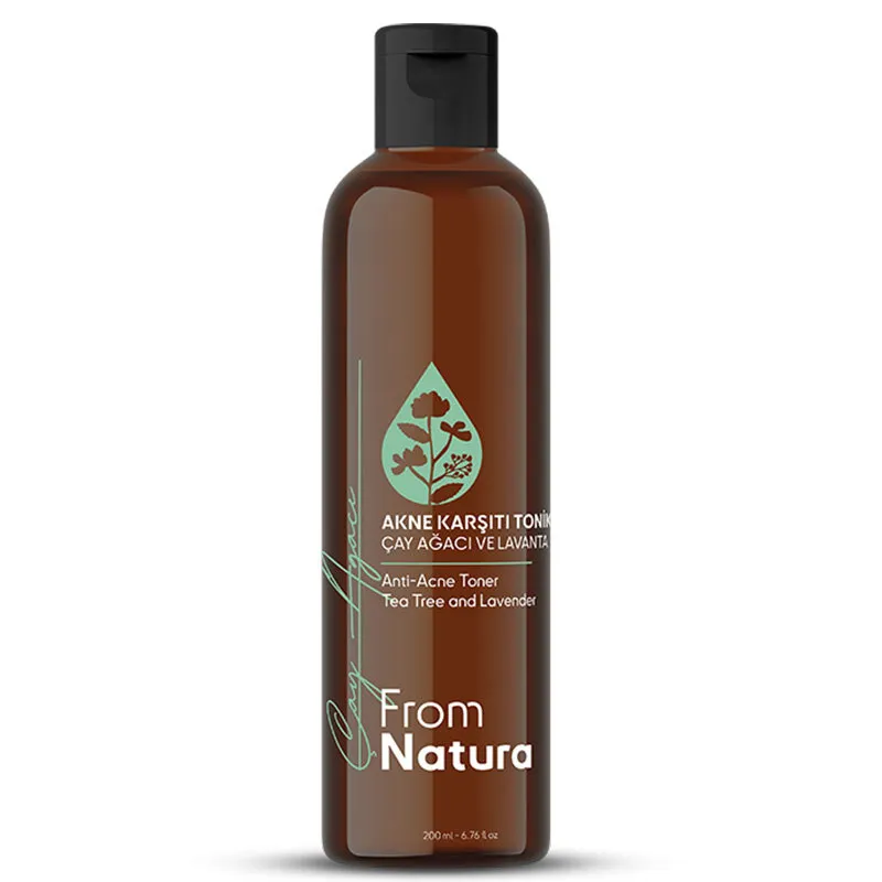 From Natura Çay Ağacı ve Lavanta Akne ve Siyah Nokta Karşıtı Tonik 200 ml