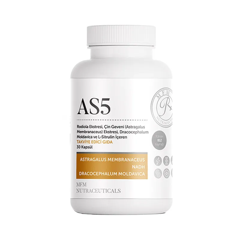 MFM NUTRACEUTICALS AS5 Kapsül Takviye Edici Gıda - 30 Bitkisel Kapsül