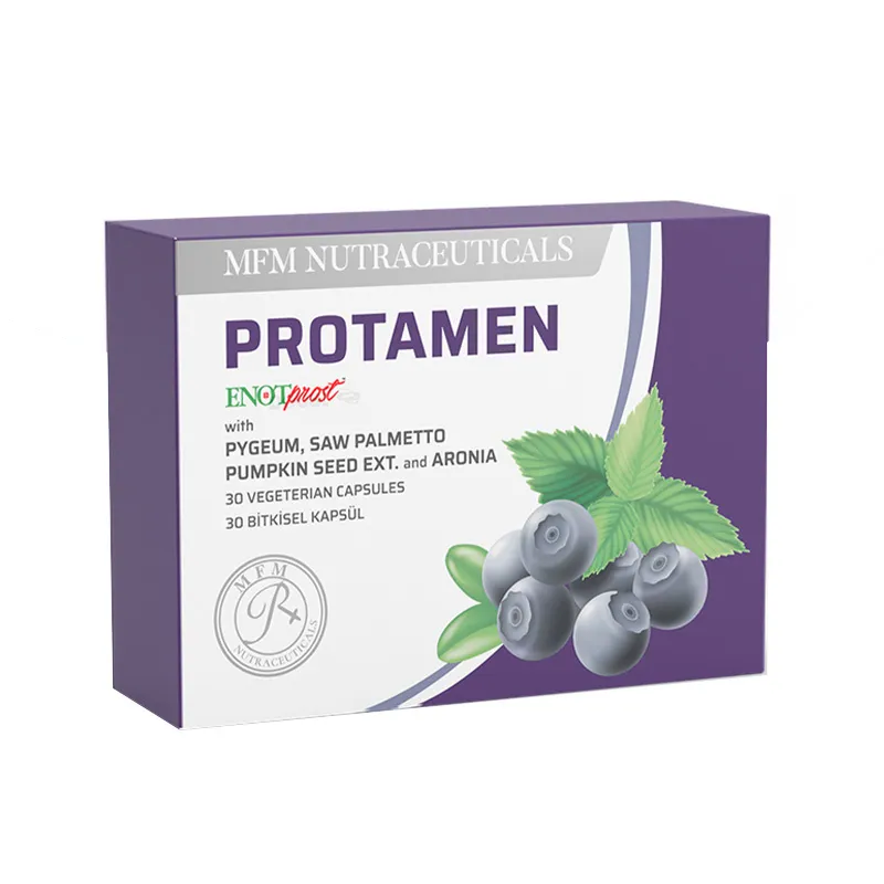 MFM NUTRACEUTICALS Protamen Bitki Ekstreleri İçeren Takviye Edici Gıda - 30 Bitkisel Kapsül