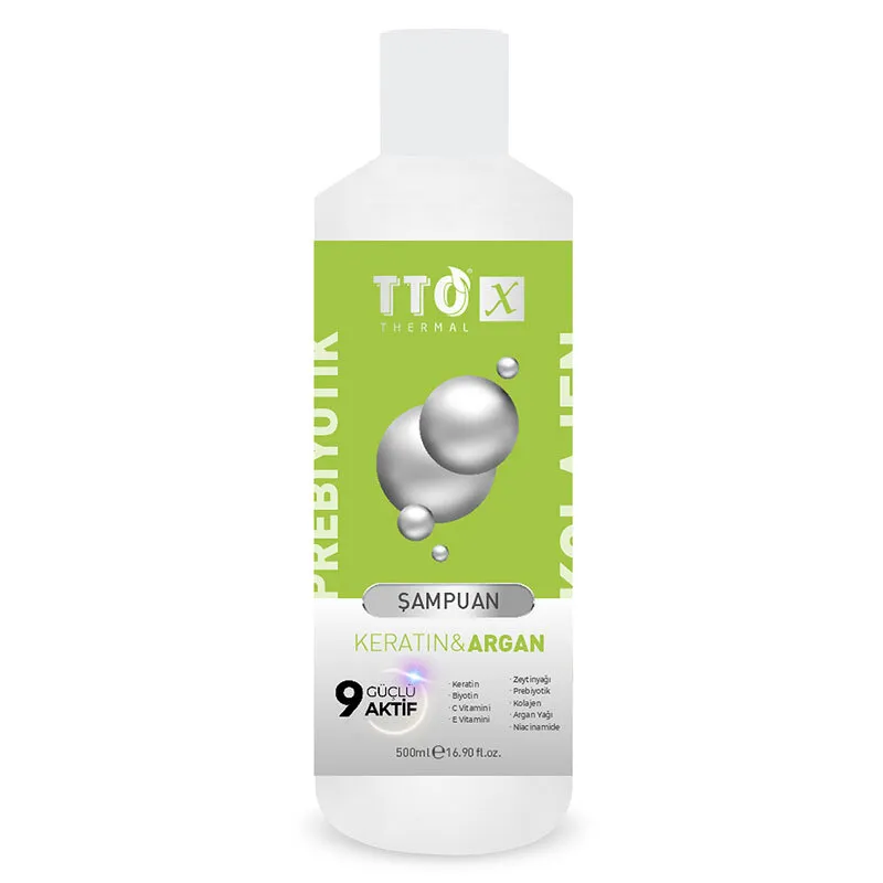 TTO X Keratin ve Argan Prebiyotik Şampuan 500 ml