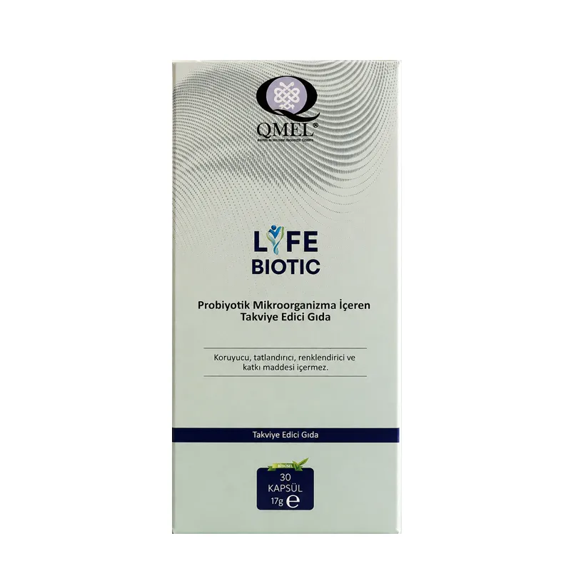 QMEL Life Biotic Probiyotik Mikroorganizma İçeren Takviye Edici Gıda 30 Kapsül