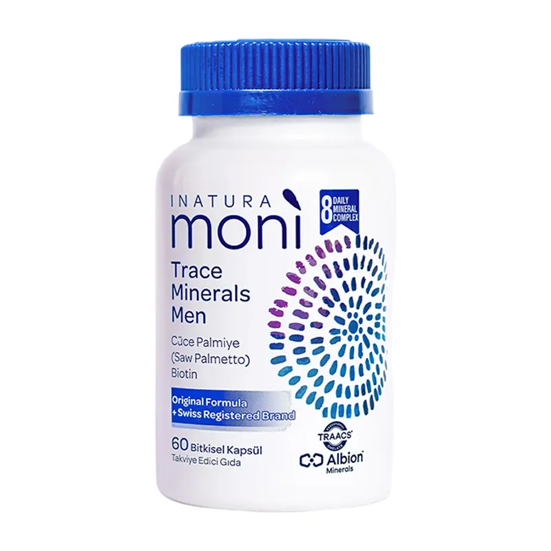 Inatura Moni Trace Minerals Men Takviye Edici Gıda 60 Kapsül