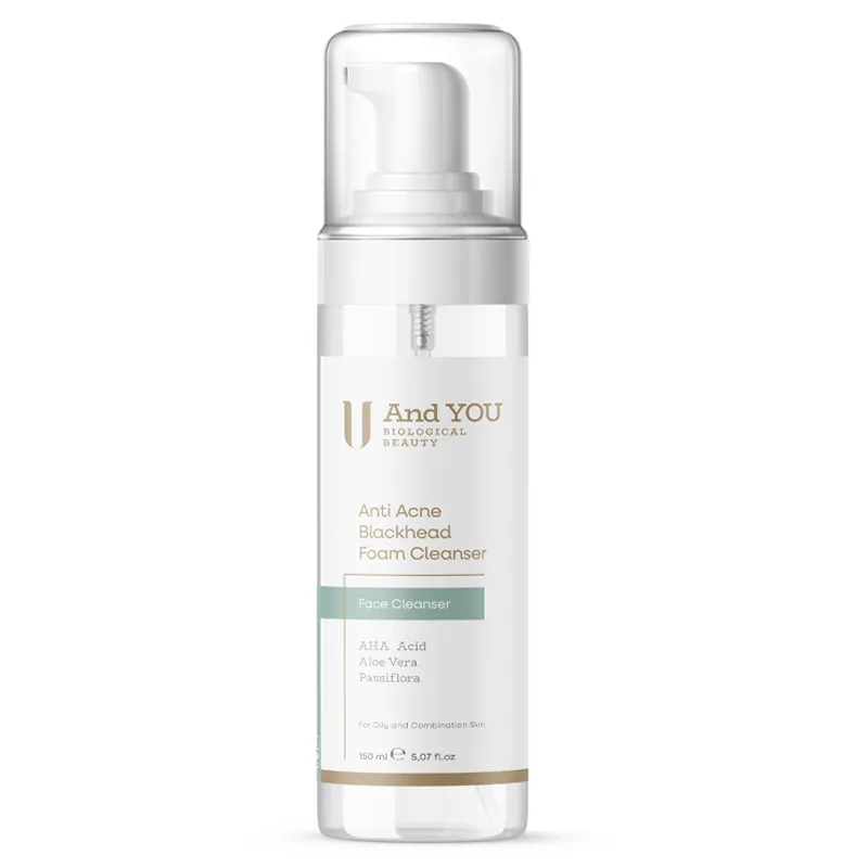 And You Siyah Nokta Karşıtı Yüz Temizleme Köpüğü 150 ml - Akneye Eğilimli Ciltler İçin