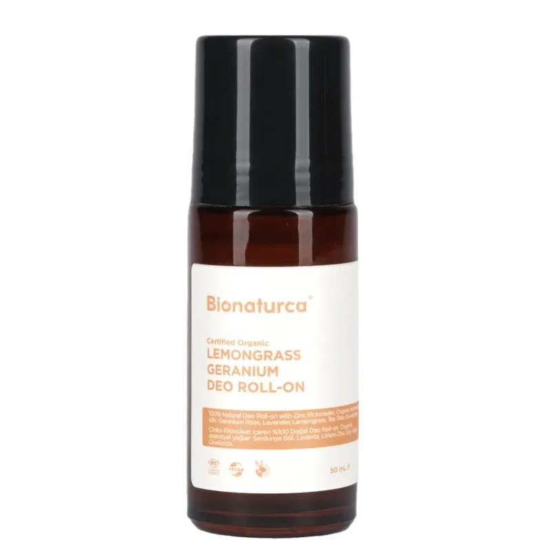 Bionaturca Organik Sertifikalı Limon Otu ve Sardunya Deo Roll-On 50 ml