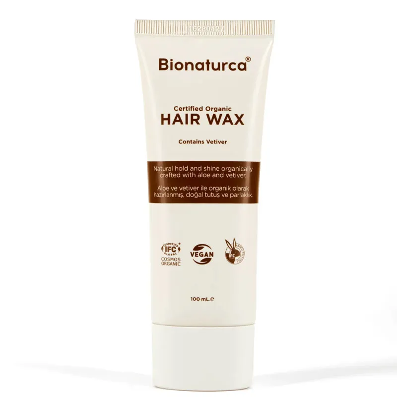 Bionaturca Organik Sertifikalı Vetiverli Saç Şekillendirici Bitkisel Wax 100 ml