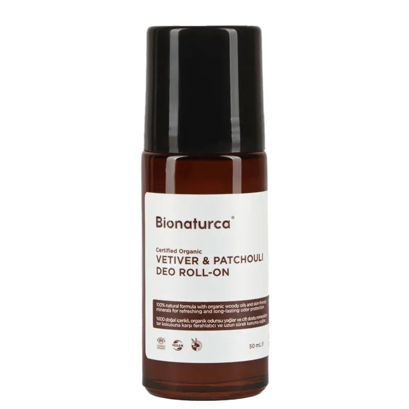 Bionaturca Organik Sertifikalı Vetiver ve Paçuli Deo Roll-On 50 ml
