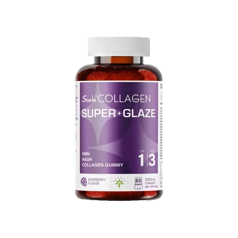 Suda Collagen Super Glaze Tip I-III Kolajen + NMN + NADH 60 Adet Gummy
