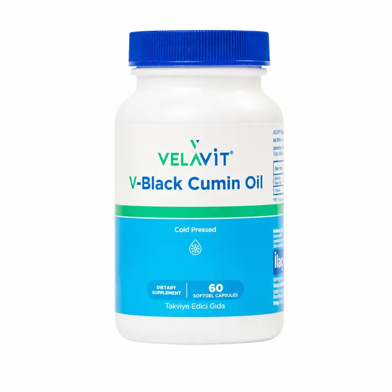 Velavit V-Black Cumin Oil Takviye Edici Gıda 60 Kapsül