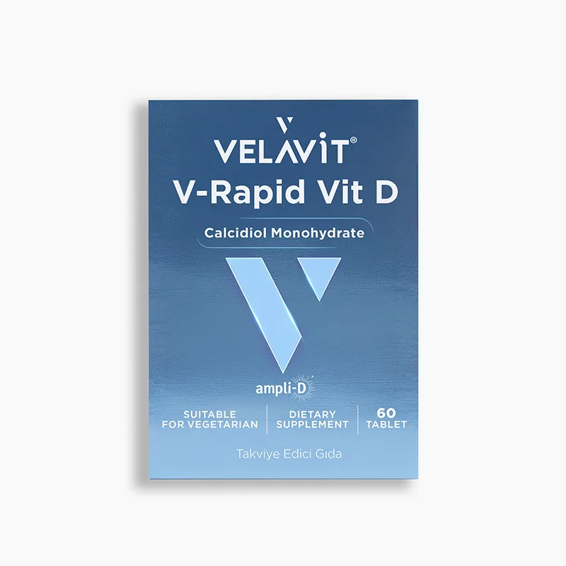Velavit V-Rapid Vit D Takviye Edici Gıda 60 Tablet