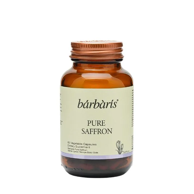 Barbaris Pure Saffron Takviye Edici Gıda 60 Bitkisel Kapsül