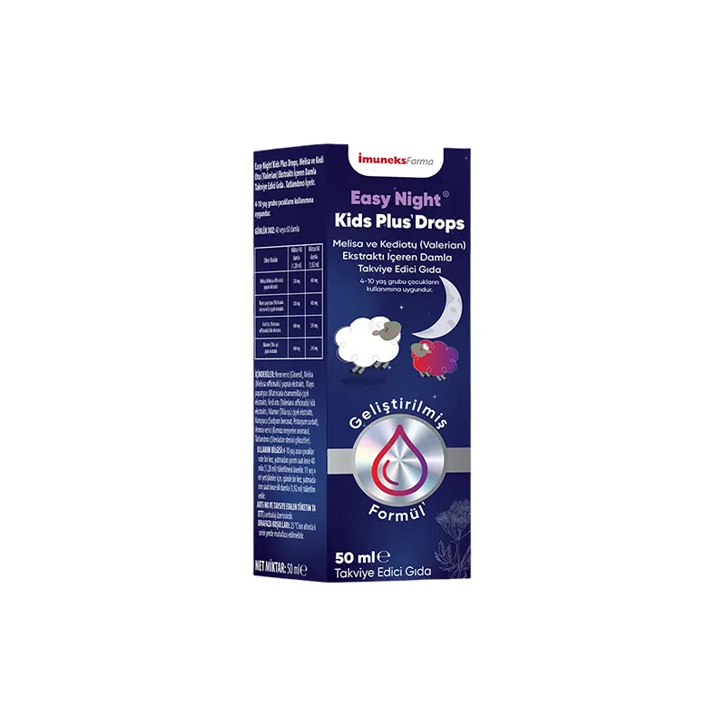 İmuneks Easy Night Kids Plus Drops Takviye Edici Gıda 50 ml