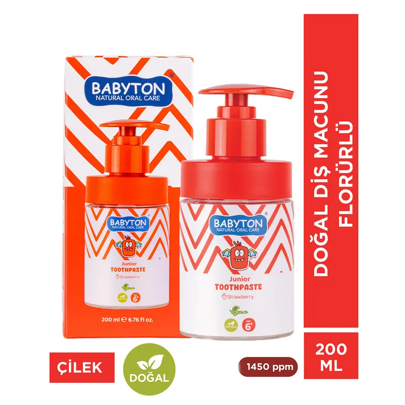 Babyton Junior Toothpaste +6 Yaş Çilekli Diş Macunu 200 ml