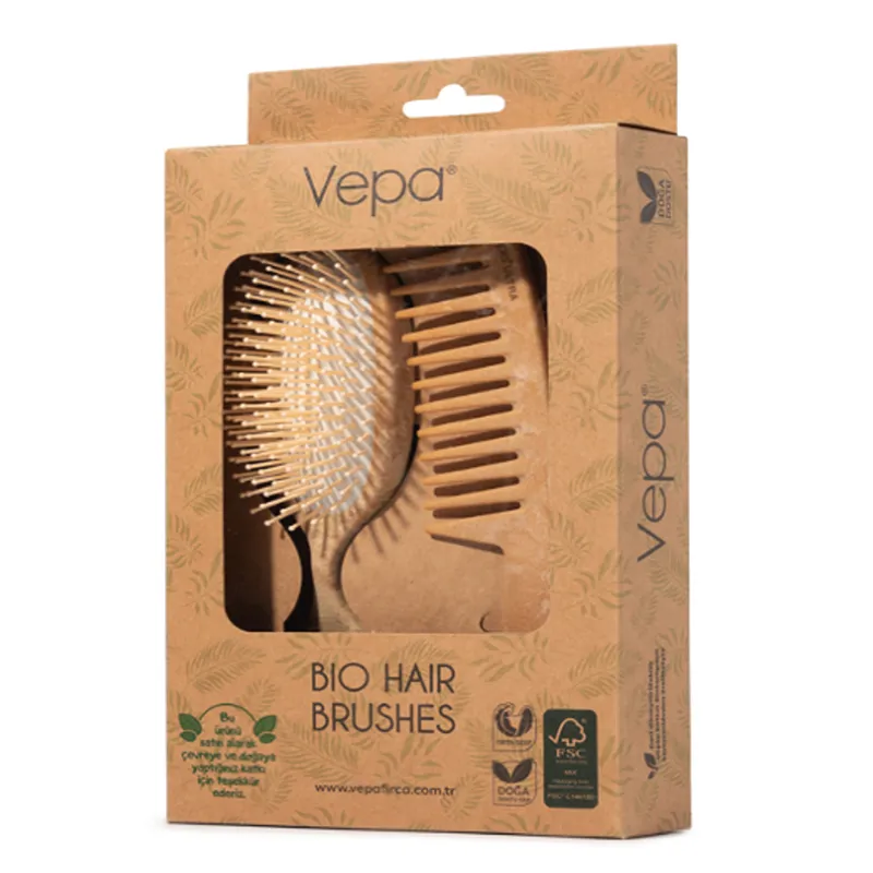 Vepa Bio Hair Brushes 2li SET