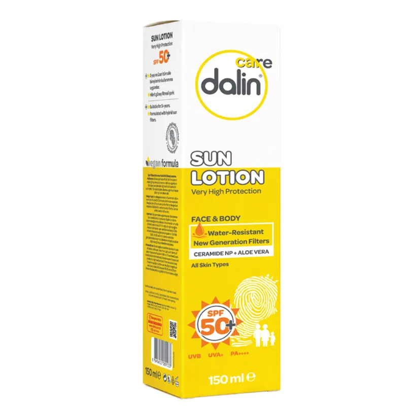 Dalin Care Sun Lotion Spf50+ Yüksek Korumalı Güneş Losyonu 150 ml