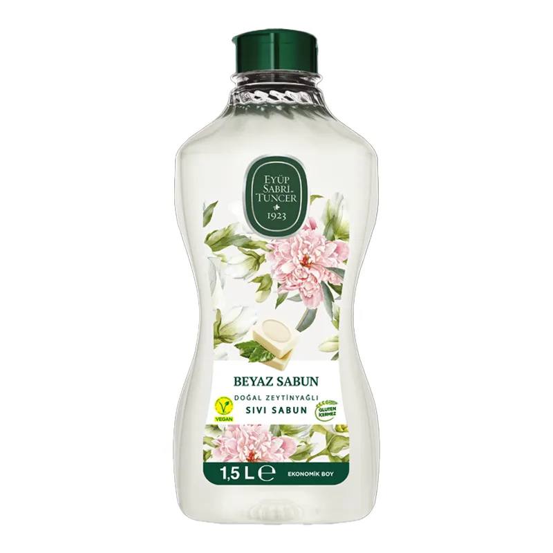 Eyüp Sabri Tuncer Doğal Zeyti̇nyağlı Sıvı Sabun Beyaz Sabun 1,5 L
