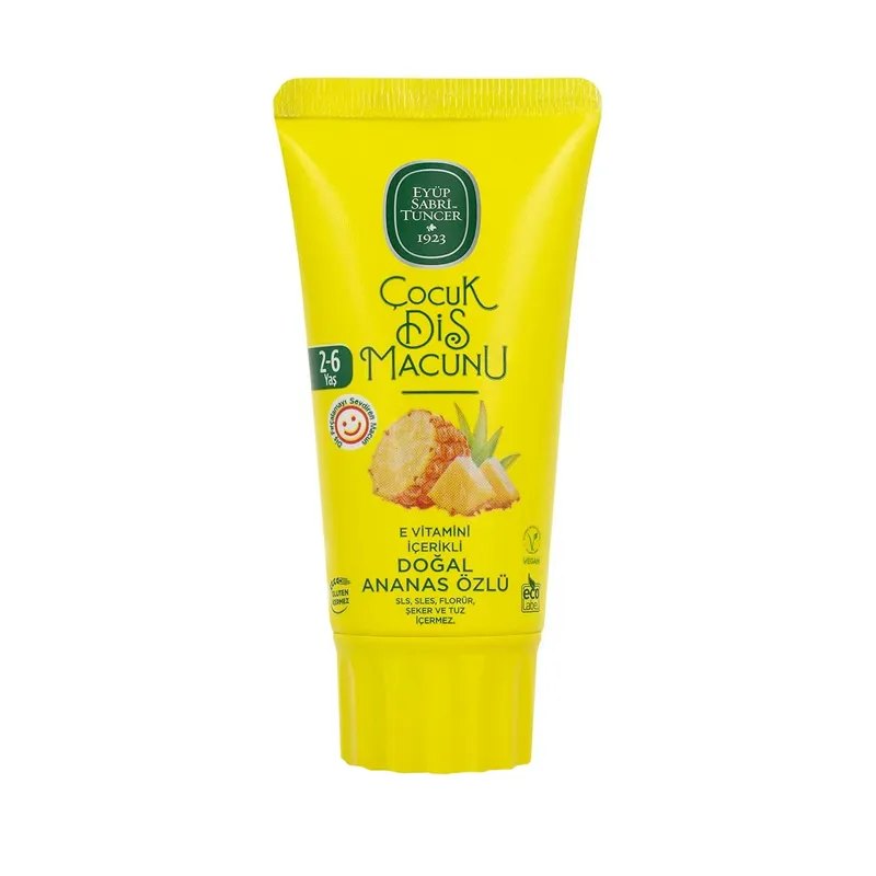 Eyüp Sabri Tuncer Doğal Ananas Özlü Çocuk Diş Macunu 60 ml