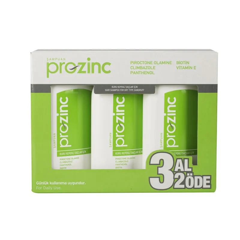 Prozinc Kuru Kepekli Saçlar İçin Şampuan 300 ml | 3 al 2 öde