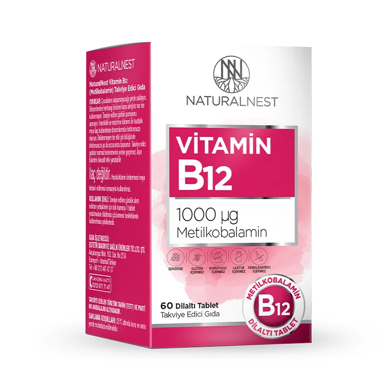 Naturalnest Vitamin B12 60 Dilaltı Tablet